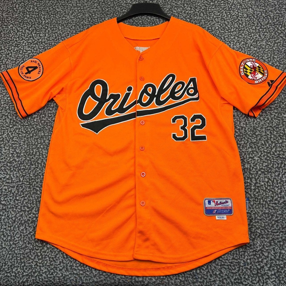 Baltimore Orioles Matt Wieters #32 Jersey Shirt Men 52 Orange MLB Majestic